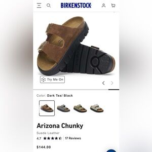 Birkenstock womens’s sandals - Dark Tea and Black